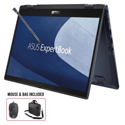 Asus ExpertBook B3 Flip 14" FHD 1080p IPS Glossy Touch 60Hz, Intel Core 7 Processor 150U, Intel® UHD Graphics, 16GB DDR4, 512GB M.2 PCIe NVMe Gen4 - Black Laptop w/ Bag, Mouse & Stylus Pen