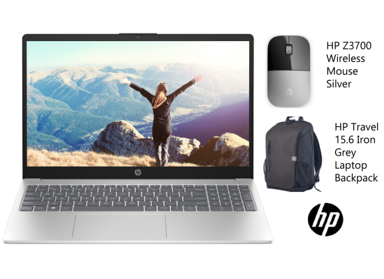 HP (15-fd0268ne) 15.6" FHD SVA, 13th Gen Intel Core i5-1334U, 16GB RAM, M.2 512GB PCIe NVMe, Intel Iris Xe Graphics, Natural Silver Home Or Business Laptop (Customized)