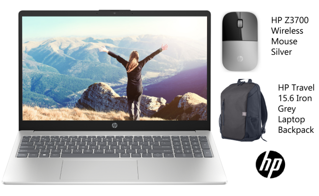 HP (15-fd0268ne) 15.6" FHD SVA, 13th Gen Intel Core i5-1334U, 8GB RAM, M.2 512GB PCIe NVMe, Intel Iris Xe Graphics, Natural Silver Home