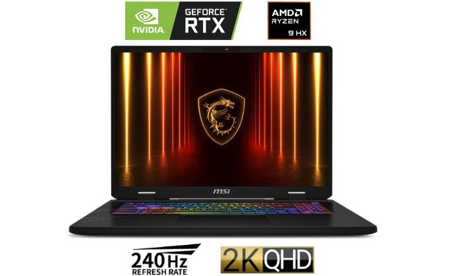 MSI Crosshair A16 HX D8WFKG 16" IPS QHD+ 2.5K (2560x1600) @ 240Hz, AMD Ryzen 9 8940HX, Nvidia RTX 5060 8GB GDDR7, 16GB DDR5 RAM, 1TB M.2 PCIe NVMe - Cosmos Gray Gaming Laptop