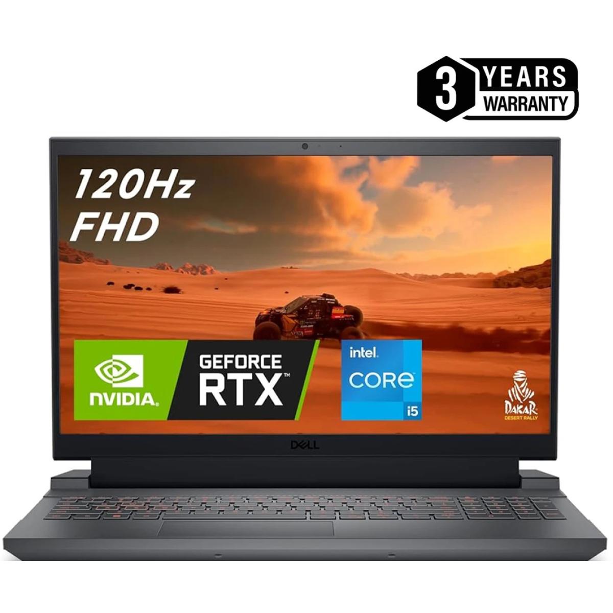 Dell G15 5530 Dark Shadow Grey Gaming Laptop, 15.6 FHD 120Hz IPS, 13th Gen Intel Core i5-13450HX ,Nvidia RTX 3050 6GB GDDR6, 16GB DDR5 RAM, 512GB M.2 NVMe (3 Years Warranty)