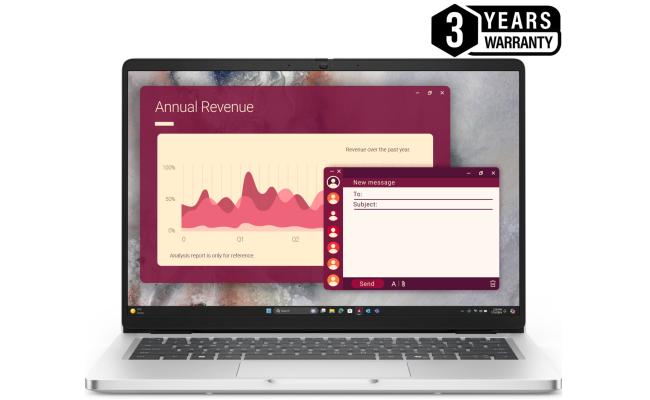 Dell Pro 14, Metallic Finish Laptop, 14" FHD+ IPS, Intel Core Ultra 5 processor 235U vPRO, 16GB DDR5, 512GB M.2 NVMEe SSD, Intel Integrated Graphics - Platinum Silver (3 Years Warranty)