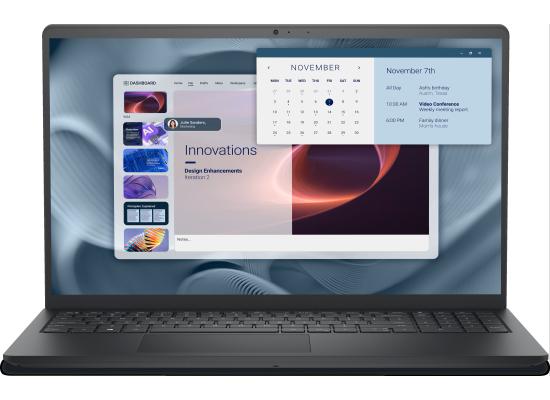 Dell Pro 15 Essential PV15250M, 15.6" FHD WVA @120Hz, 14th Gen (Rebranded) Intel Core 3 100U, 8GB RAM DDR5, M.2 512GB PCIe NVMe, Intel Integrated Graphics, Carbon Black Business Laptop