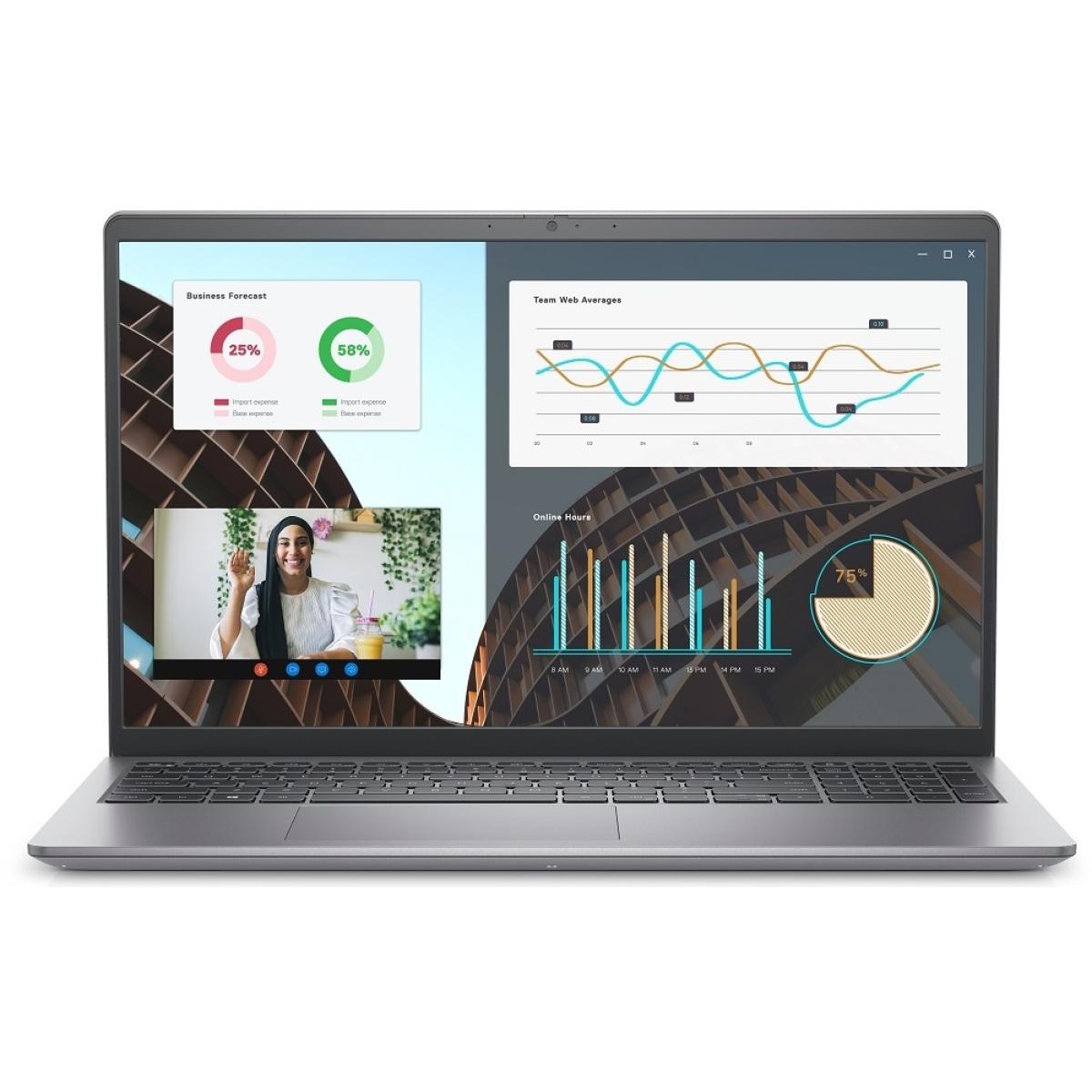 Dell Vostro 3520 15.6" FHD WVA @120Hz, 12th Gen Intel Core i7-1255U, 8GB RAM, M.2 512GB PCIe NVMe, NVIDIA GeForce MX550 2GB GDDR6 Graphics, Titan Grey Business Laptop w/ Aluminum Body