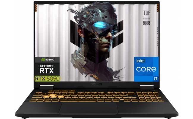 ASUS TUF Gaming F16 16" IPS FHD+ (1920 x 1200) @165Hz, 14th Gen Intel Core i7-14650HX, Nvidia RTX 5050 6GB GDDR7, 16GB DDR5 RAM, 512GB M.2 PCIe NVMe Gen4 - Jaeger Gray Gaming Laptop