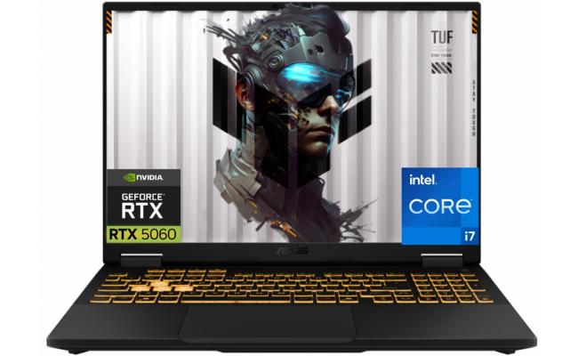 ASUS TUF Gaming F16 16" IPS FHD+ (1920 x 1200) @165Hz, 14th Gen Intel Core i7-14650HX, Nvidia RTX 5060 8GB GDDR7, 16GB DDR5 RAM, 512GB M.2 PCIe NVMe Gen4 - Jaeger Gray Gaming Laptop