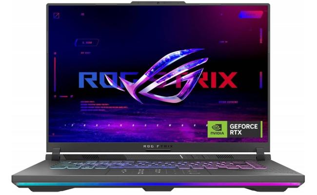 ASUS ROG Strix G16 16" IPS FHD+ (1920 x 1200) @165Hz, AMD Ryzen 9 8940HX, Nvidia RTX 5070 Ti 12GB GDDR7, 16GB DDR5 RAM, 1TB M.2 PCIe NVMe Gen4 - Eclipse Gray Gaming Laptop