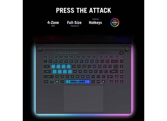 ASUS ROG Strix G16 16" IPS FHD+ (1920 x 1200) @165Hz, 13th Gen Intel Core i5-13450HX, Nvidia RTX 5060 8GB GDDR7, 16GB DDR5 RAM, 512GB M.2 PCIe NVMe Gen4 -Eclipse Gray Gaming Laptop