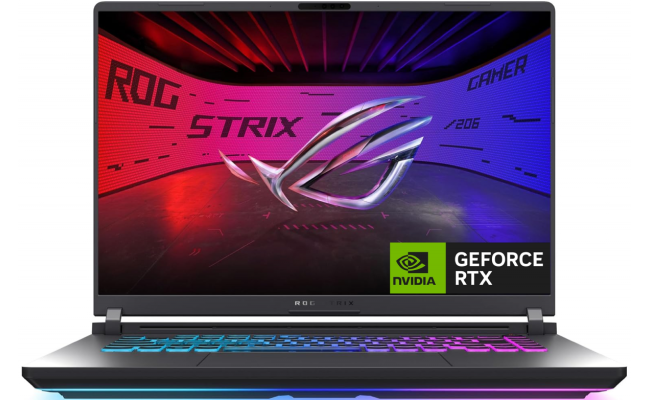 ASUS ROG Strix G16 16" IPS FHD+ (1920 x 1200) @165Hz, 13th Gen Intel Core i5-13450HX, Nvidia RTX 5060 8GB GDDR7, 16GB DDR5 RAM, 512GB M.2 PCIe NVMe Gen4 -Eclipse Gray Gaming Laptop