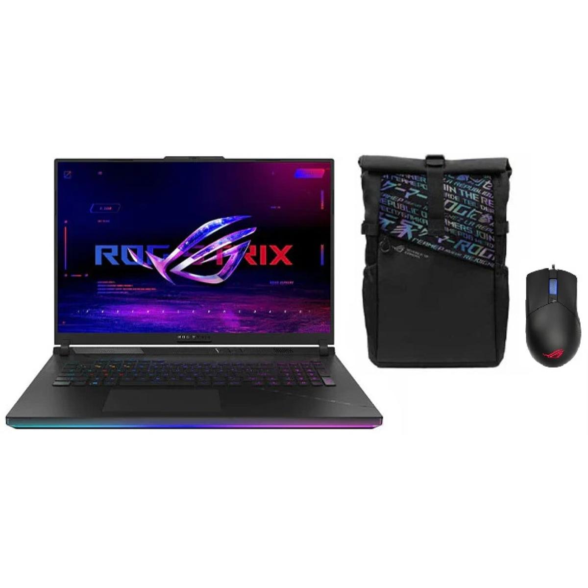 ASUS ROG Strix SCAR 16" 2.5K 240Hz IPS, 14th Gen Intel Core i9-14900HX, Nvidia RTX 4080 12GB GDDR6, 32GB DDR5 RAM, 1TB M.2 PCIe NVMe - Black Gaming Laptop w/ Free Asus Rog Backpack & Rog Gladius III Mouse