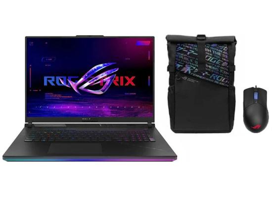 ASUS ROG Strix SCAR 16" 2.5K 240Hz IPS, 14th Gen Intel Core i9-14900HX, Nvidia RTX 4080 12GB GDDR6, 32GB DDR5 RAM, 1TB M.2 PCIe NVMe - Black Gaming Laptop w/ Free Asus Rog Backpack & Rog Gladius III Mouse