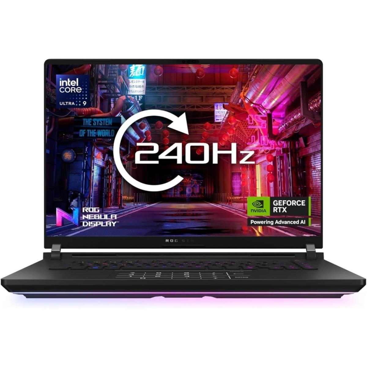 ASUS ROG Strix SCAR G16 (2025) 16" 2.5K 240Hz Mini LED, Intel Core Ultra 9 2nd Gen Processor 275HX, Nvidia RTX 5080 16GB GDDR7, 32GB DDR5 RAM, 1TB M.2 PCIe 4.0 NVMe, Window 11 Home - Off Black Gaming Laptop w/ ROG backpack + ROG Gladius III Mouse