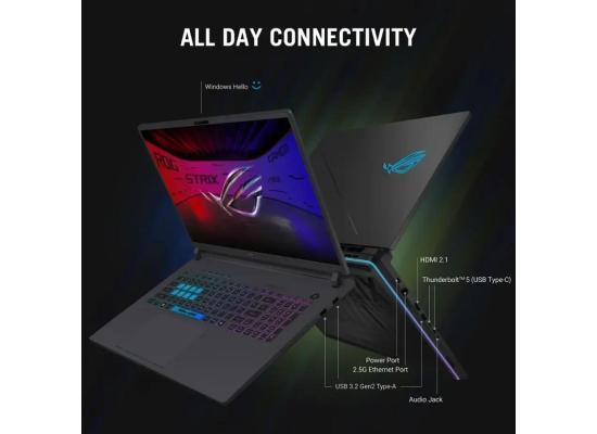 ASUS ROG Strix G18 18" IPS FHD+ (1920 x 1200) @ 144Hz, 14th Gen Intel Core i7-14650HX, Nvidia RTX 5050 8GB GDDR7, 16GB DDR5 RAM, 512GB M.2 PCIe NVMe Gen4 - Eclipse Gray Gaming Laptop