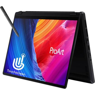 ASUS ProArt PX13, 13.3" 3K (2880 x 1800) OLED Touch & Flip, AMD Ryzen AI MAX+ 395 XDNA, Radeon 8060S Integrated Graphics, 32GB LPDDR5X RAM, 1TB M.2 PCIe NVMe Gen4 - Black Laptop Windows 11 Home w/ Carrying Bag + Stylus Pen