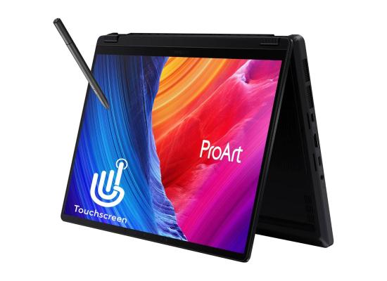 ASUS ProArt PX13, 13.3" 3K (2880 x 1800) OLED Touch & Flip, AMD Ryzen AI MAX+ 395 XDNA, Radeon 8060S Integrated Graphics, 32GB LPDDR5X RAM, 1TB M.2 PCIe NVMe Gen4 - Black Laptop Windows 11 Home w/ Carrying Bag + Stylus Pen