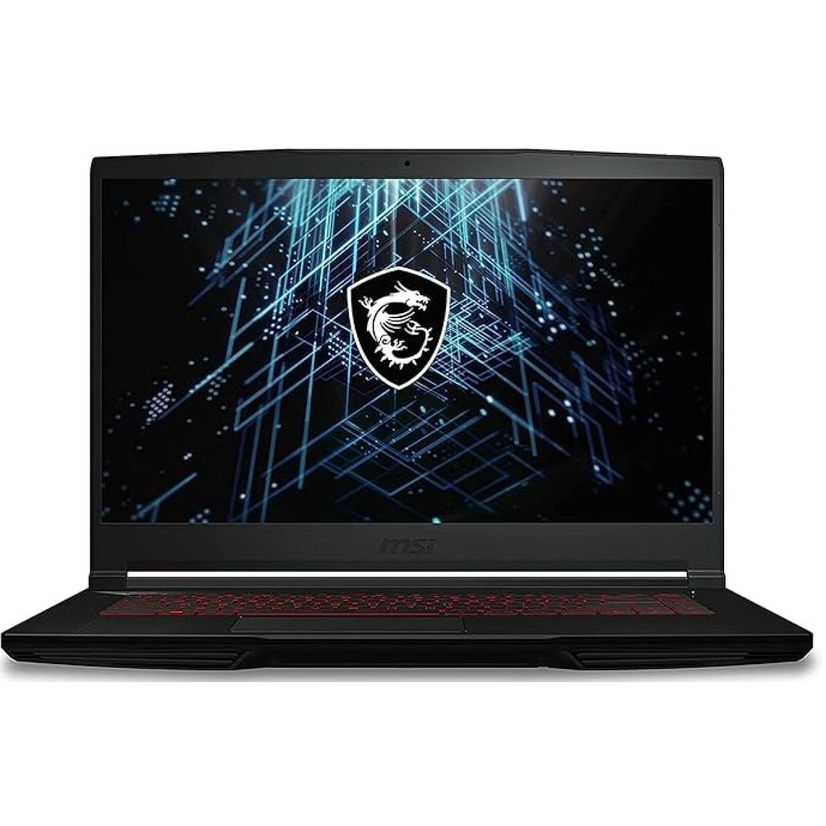 MSI GF63 Thin Gaming Laptop 15.6 FHD 144Hz IPS, 12Gen Intel Core i5-12450H, Nvidia RTX 2050 4GB GDDR6, 8GB DDR4 RAM, M.2 512GB - Black