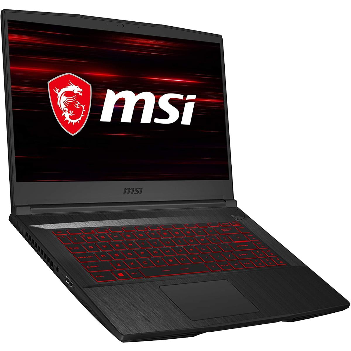 MSI GF65 Thin 10SDR 15.6" FHD (1920X 1080) 144Hz IPS Display, Intel Core i7-10750H, GTX 1660Ti, 8GB DDR4 Memory, 512GB PCIe NVMe SSD, Win 10 Home, Aluminum Black, - Gaming Laptop
