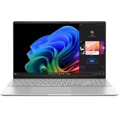 ASUS Vivobook S 15 15.6"3K (2880 x 1620) OLED, Snapdragon® X Elite X1E 78 100 Processor, Qualcomm Adreno Graphics, 16GB LPDDR5x Ram, 1TB M.2 NVMEe SSD Gen4 - Cool Silver Laptop, Windows 11 Home.