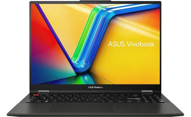 Asus VivoBook S 16 Flip 16.0" FHD+ IPS Touch With Asus Pen, AMD Ryzen™ 5 7530U, 16GB DDR4 RAM, 512GB M.2 PCIe NVMe, AMD Radeon™ Vega 7 Graphics, Windows 11 Home - Midnight Black Laptop