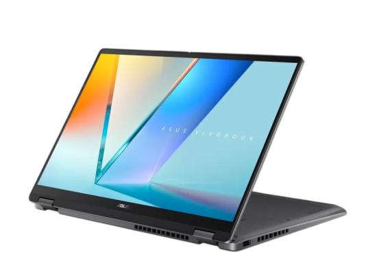 ASUS Vivobook 14 Flip, 14"FHD+ (1920 x 1200) Touch Screen, Intel Core Ultra 5 226V,  Intel Arc Graphics, 16GB LPDDR5X RAM, 512GB M.2 PCIe NVMe Gen4 - Matte Gray Laptop, Windows 11 Home.