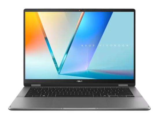 ASUS Vivobook 14 Flip, 14"FHD+ (1920 x 1200) Touch Screen, Intel Core Ultra 5 226V,  Intel Arc Graphics, 16GB LPDDR5X RAM, 512GB M.2 PCIe NVMe Gen4 - Matte Gray Laptop, Windows 11 Home.