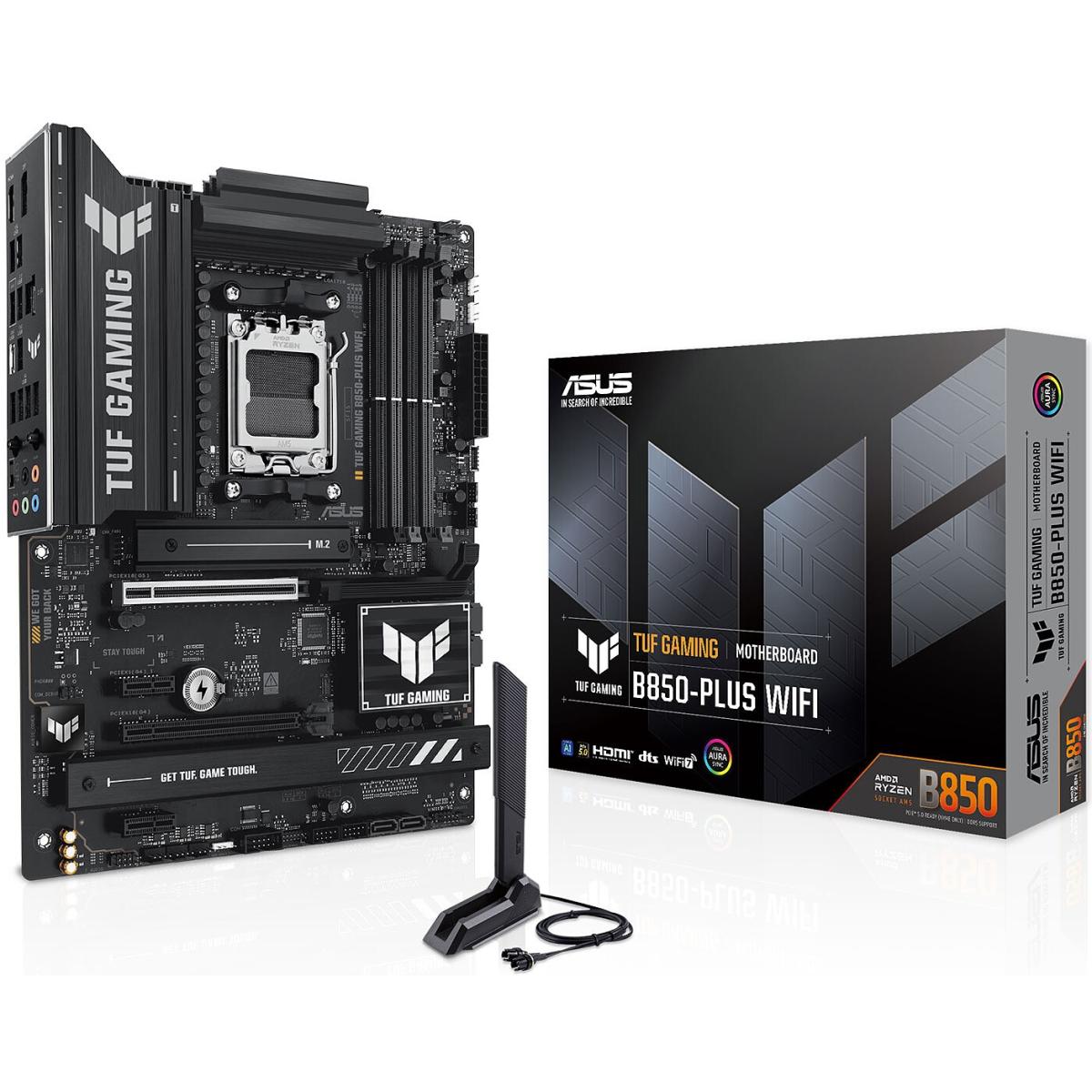 ASUS TUF GAMING B850-PLUS WIFI (Wi-Fi 7) AMD RYZEN 7000 8000 9000 Series AM5/DDR5/PCIe 5.0/3xM.2 - ATX Gaming MotherBoard