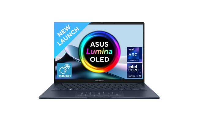 ASUS Zenbook 14" OLED 3K Thin @120Hz Touch Laptop, Intel Core™ Ultra 9 processor 285H, Intel® Arc™ Integrated Graphics, 16GB LPDDR5X RAM, 1TB M.2 PCIe NVMe Gen4, Windows 11 Home - Ponder Blue w/ Pen
