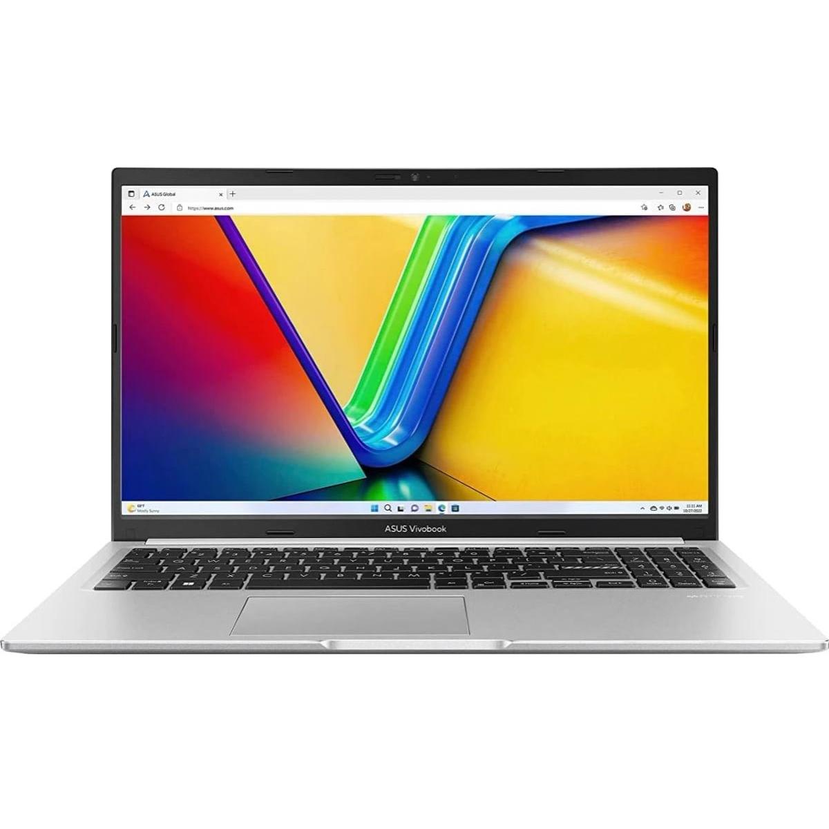 Asus VivoBook 15 (2022) 15.6" FHD WVA, 12th Gen Intel Core i3-1215U, 8GB DDR4 RAM, 256GB M.2 PCIe NVMe, Intel® UHD Graphics, Silver Home & Light Use Laptop