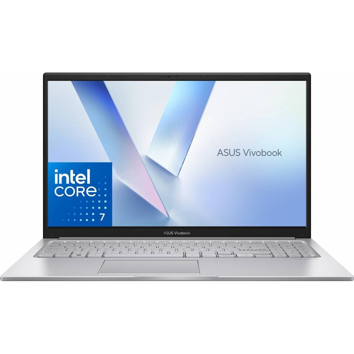 Asus VivoBook 15, 15.6" FHD, Intel® Core 5 120U, 8GB DDR4 RAM, 512GB M.2 PCIe NVMe, Intel Graphics, Silver Home & Light Use Laptop
