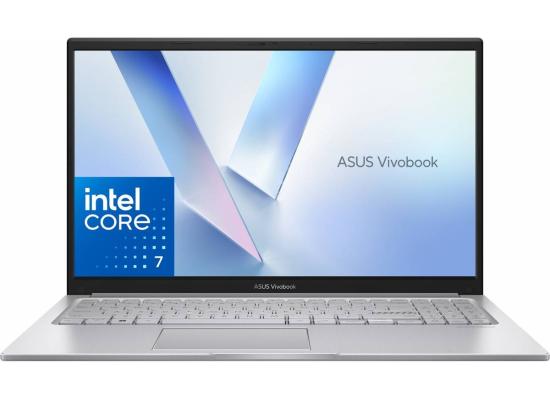 Asus VivoBook 15, 15.6" FHD, Intel® Core 7 150U, 16GB DDR4 RAM, 512GB M.2 PCIe NVMe, Intel Graphics, Silver Home & Light Use Laptop