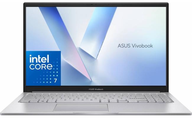 Asus VivoBook 15, 15.6" FHD, Intel® Core 7 150U, 16GB DDR4 RAM, 512GB M.2 PCIe NVMe, Intel Graphics, Silver Home & Light Use Laptop