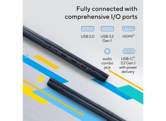 ASUS VivoBook 15, 15.6" FHD, 13th Gen Intel Core i3-1315U, 8GB RAM, 512GB M.2 PCIe NVMe, Intel® UHD Graphics, Quiet Blue Home & Light Use Laptop