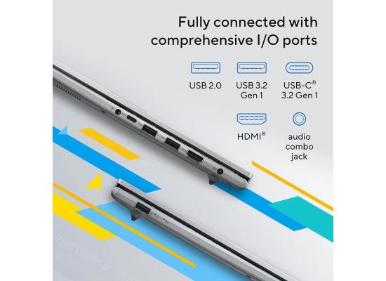 Asus VivoBook 15, 15.6" FHD, 12th Gen Intel Core i7-1255U, 8GB DDR4 RAM, 512GB M.2 PCIe NVMe, Intel® Iris® Xe Graphics, Silver Home & Light Use Laptop