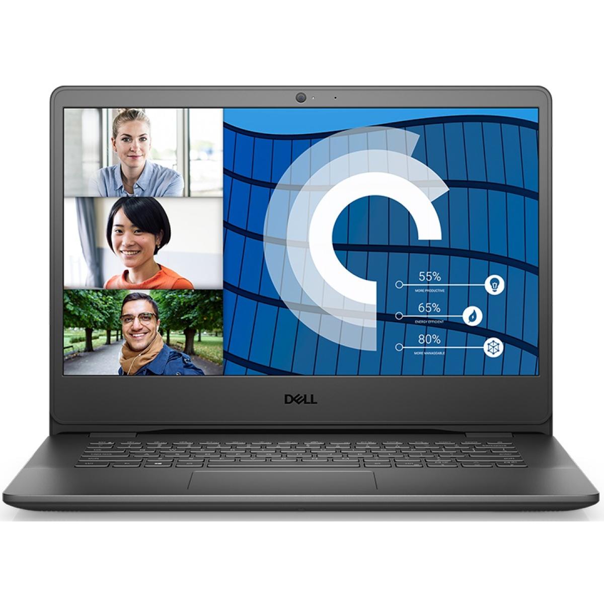 Dell Vostro 3400 Laptop 14" HD (1366 x 768) TN,11th Gen Intel Core i3-1115G4, 8GB RAM, 250GB M.2 NVME SSD + 1TB HDD, Intel Integrated UHD Graphics-Carbon Black