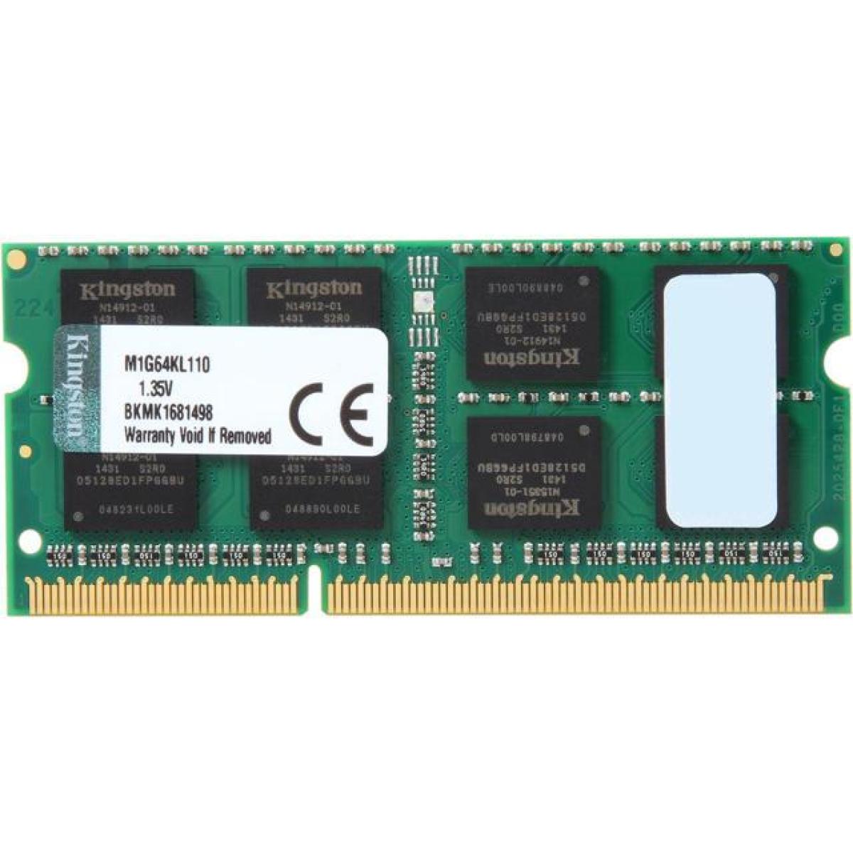 Kingston 8GB DDR3L-1600Mhz SODIMM Notebook Memory