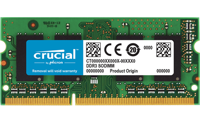 Crucial 8GB DDR3L-1600Mhz SODIMM Notebook Memory