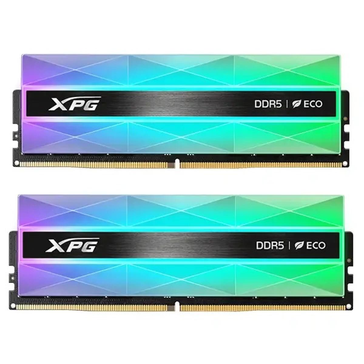 ADATA XPG LANCER NEON RGB 32GB (2x16GB) 6400MT/s CL32 DDR5 RAM Memory Kit - Black