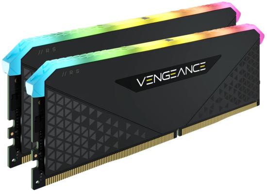 CORSAIR VENGEANCE RGB RS 64GB (2x32GB) DDR4 RAM 3600MHz CL18 Memory Kit — Black