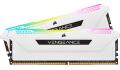 CORSAIR VENGEANCE RGB PRO SL 16GB (2x8GB) DDR4 RAM 3200MHz CL16 Memory Kit — White
