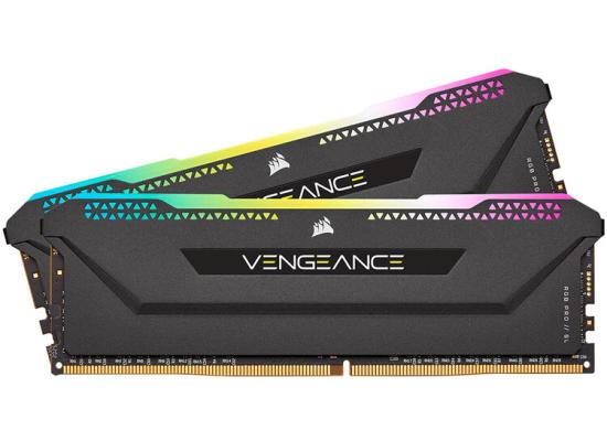 CORSAIR VENGEANCE RGB PRO SL 32GB (2 x 16GB) DDR4 RAM 3600MHz CL18 Memory Kit — Black