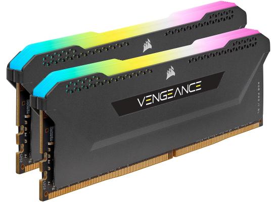 CORSAIR VENGEANCE RGB PRO SL 32GB (2 x 16GB) DDR4 RAM 3600MHz CL18 Memory Kit — Black
