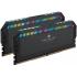 CORSAIR DOMINATOR PLATINUM RGB 64GB (2x32GB) DDR5 RAM 6000MT/s CL40 Memory Kit — Black