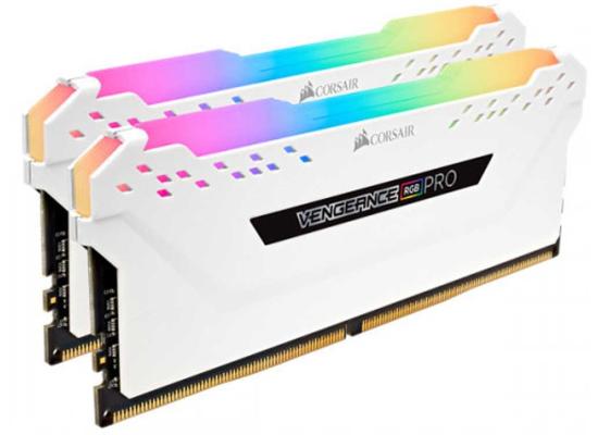 CORSAIR VENGEANCE RGB PRO 16GB (2 x 8GB) DDR4 RAM 3600MHz CL18 Memory Kit — White