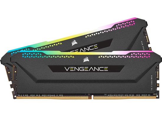 CORSAIR VENGEANCE® RGB PRO SL 32GB (2 x 16GB) DDR4 RAM 3200MHz CL16 Memory Kit — Black