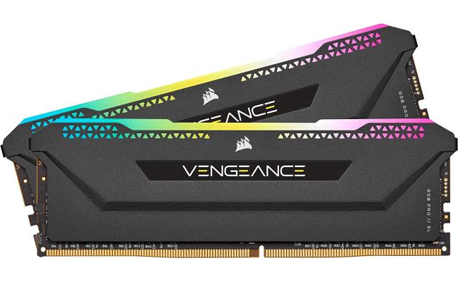 CORSAIR VENGEANCE RGB PRO SL 16GB (2 x 8GB) DDR4 RAM 3200MHz CL16 Memory Kit — Black