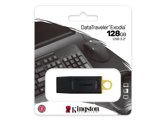 Kingston DataTraveler Exodia USB Flash Drive Single Pack USB 3.2 Gen 1 - 128GB