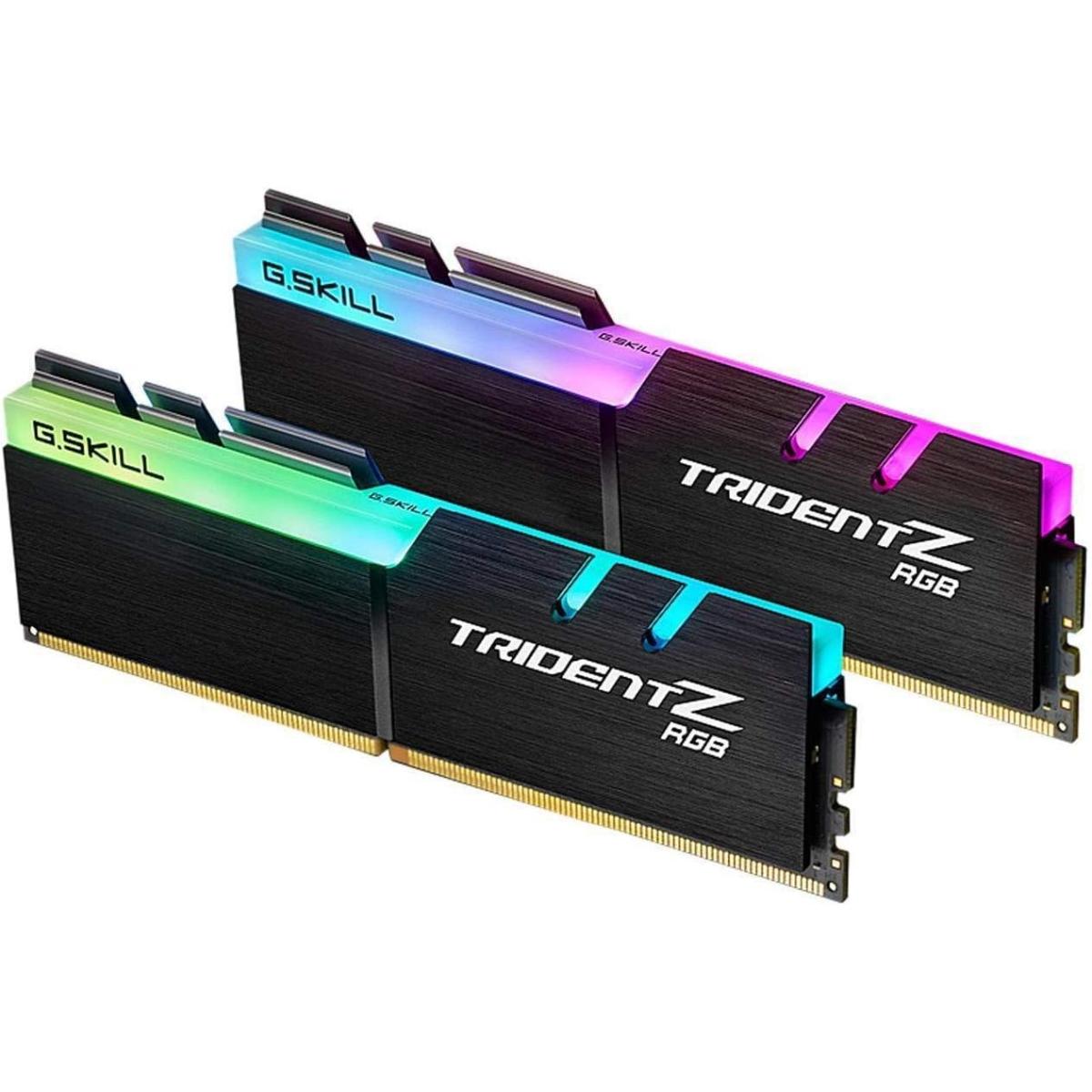 G.SKILL Trident Z RGB Series 16GB (2x8GB) DDR4 RAM 3200MT/s CL16 Memory Kit - Black