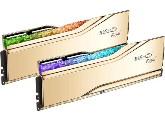 G.SKILL Trident Z5 Royal RGB Series 32GB (2x16GB) DDR5 RAM 6000MT/s CL28 Memory Kit - Gold