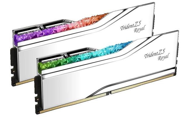 G.SKILL Trident Z5 Royal RGB Series 32GB (2x16GB) DDR5 RAM 6000MT/s CL28 Memory Kit - Silver