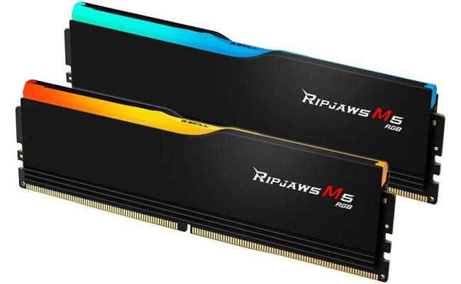 G.SKILL Ripjaws M5 RGB Series 32GB (2x16GB) DDR5 RAM 6000MT/s CL36 Memory Kit - Black